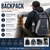 Service Dog backpack with large zippered compartments