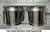 Aluminum Swinging Double Diner kennel feeder frame with dual bucket mounting rings