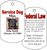 Service dog identification tag with split ring