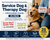 Service dog and therapy dog handout cards