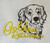 embroidered Golden Retriever graphic