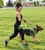 Fleece-lined dog walking leash with waste bags