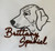 embroidered brittany spaniel graphic