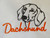 embroidered dachshund graphic