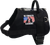 Personalized working dog harness with four D-rings