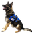 Adjustable working dog harness vest with padded mesh lining