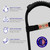 Clip-on service dog bridge handle compatible with dual D-ring harnesses and vests