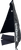 Black protection blind with ground stakes