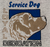 Service Dog hoodie with embroidered dog graphic