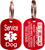 Aluminum service dog ID tag