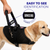Leather reflective Service Dog bridge handle