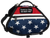 Patriotic working dog harness vest with dual girth straps