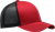 Custom 6 panel trucker hat - Red/Black