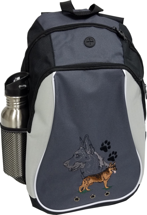 Personalized Dog Breed Backpack with Custom Embroidered Dog Breed Design