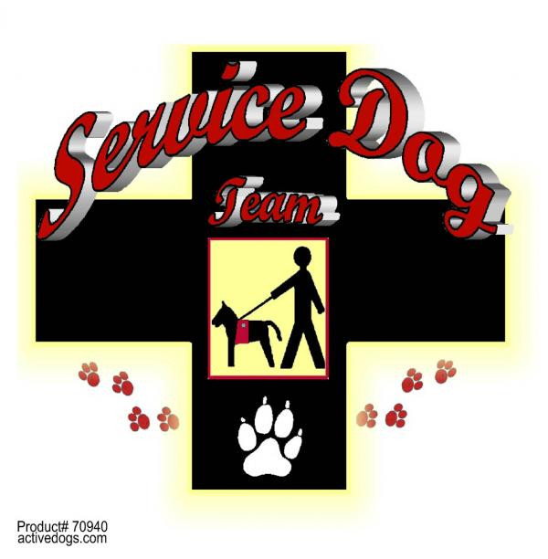 Service Dog Window Decals & Signs w/ Suction Cup at ActiveDogs.com