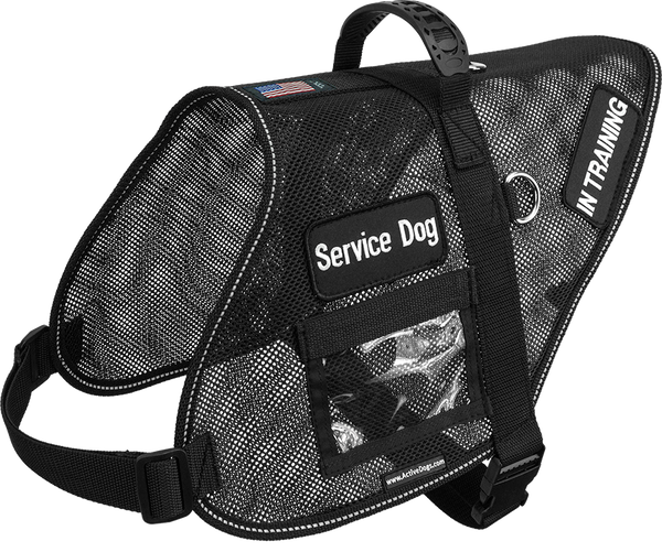 Mesh Dog Vest w/ Handle Breathable Service Dog Harness Vest