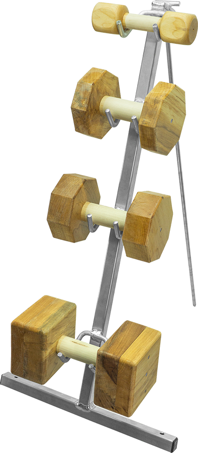 dog training dumbbell rack