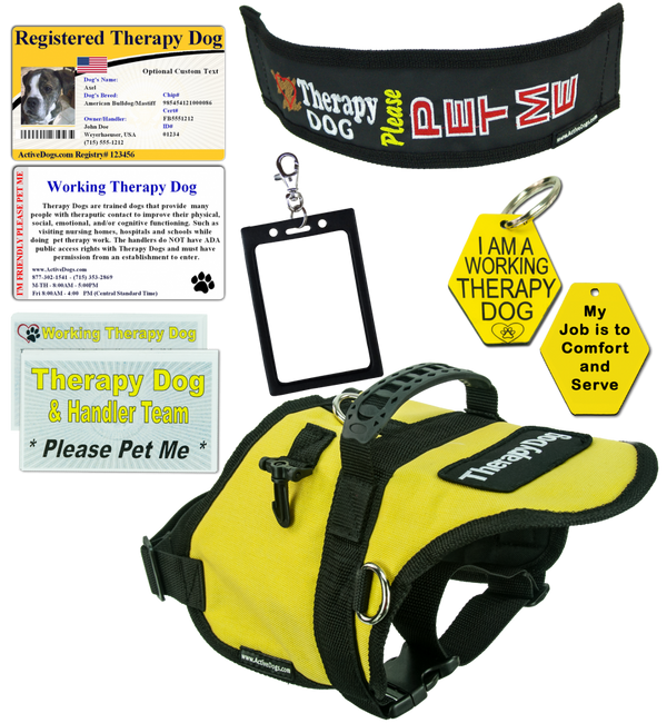 Deluxe Therapy Dog Vest Starter Kit