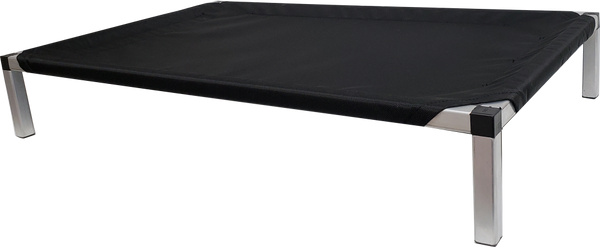 Ballistic raised dog bed with aluminum frame