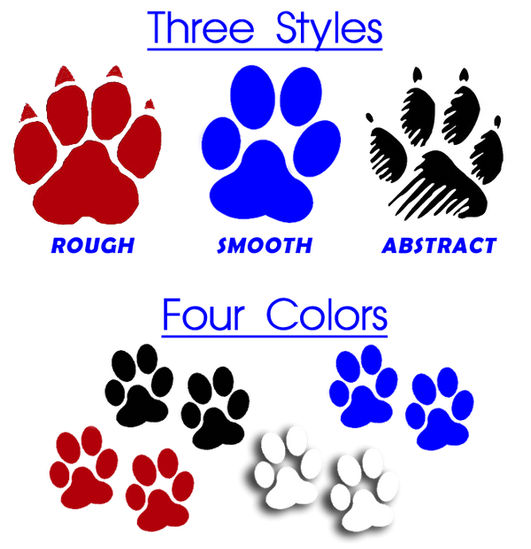 Dog Paw Decals