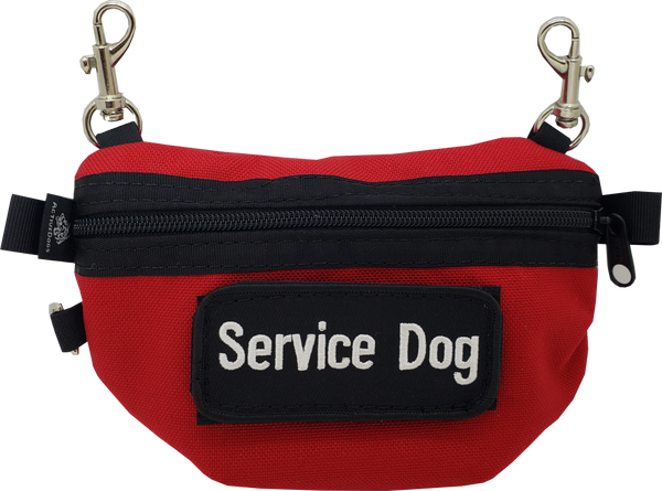 Service Dog Clip-on Small Bag w/ Patch