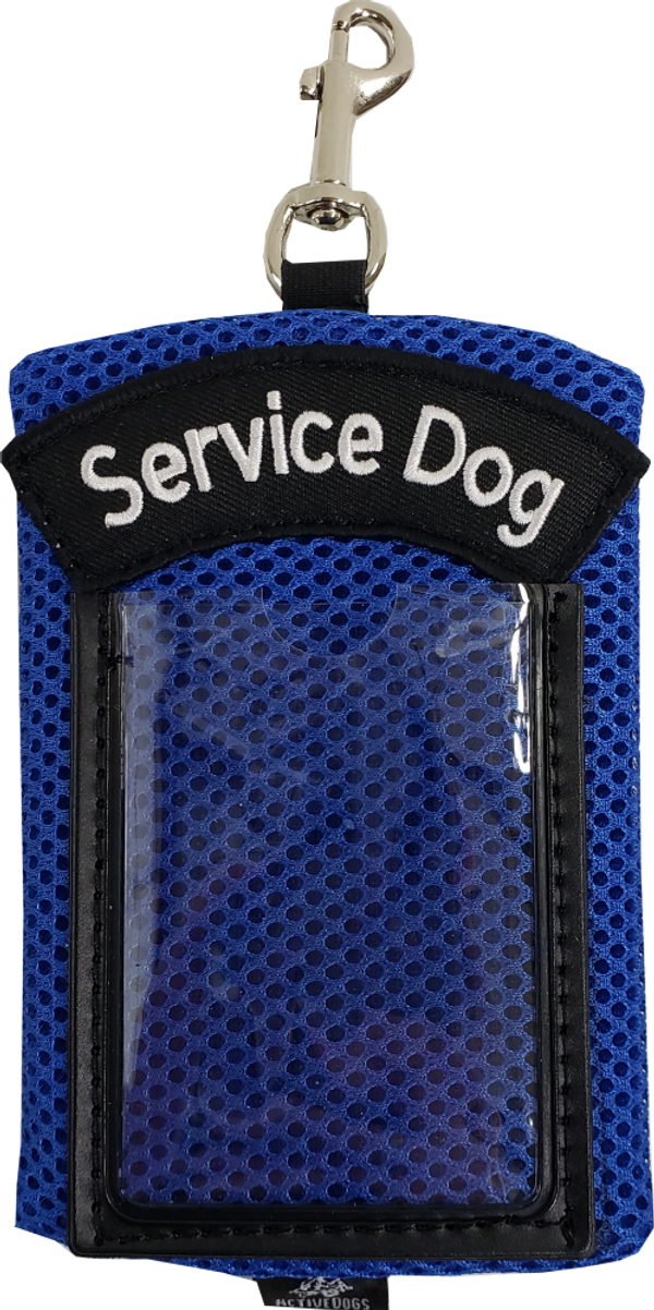 Spacer Mesh Clip-On Service Dog Zippered ID Pouch