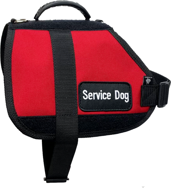 Working Service Dog Vest Harness w/ Removable Saddle Bag