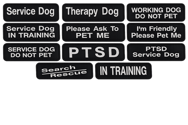 Specialty working dog identification patch