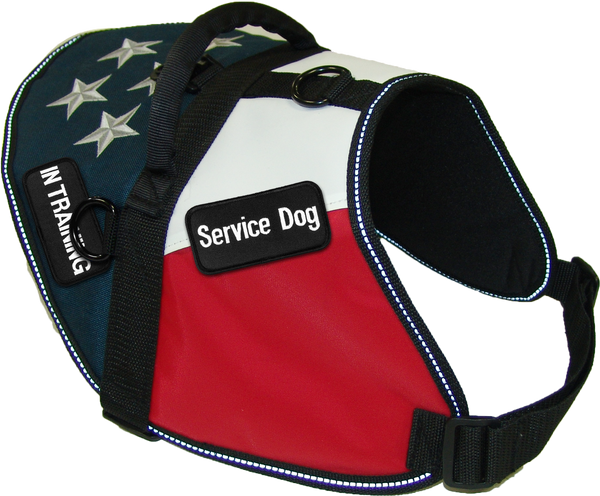 American Flag Service Dog Vest