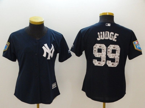 Aaron Judge New York Yankees #99 Mlb 2018 Spring Edition Black Woman Jersey