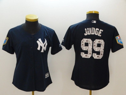 Aaron Judge New York Yankees #99 Mlb 2018 Spring Edition Black Woman Jersey