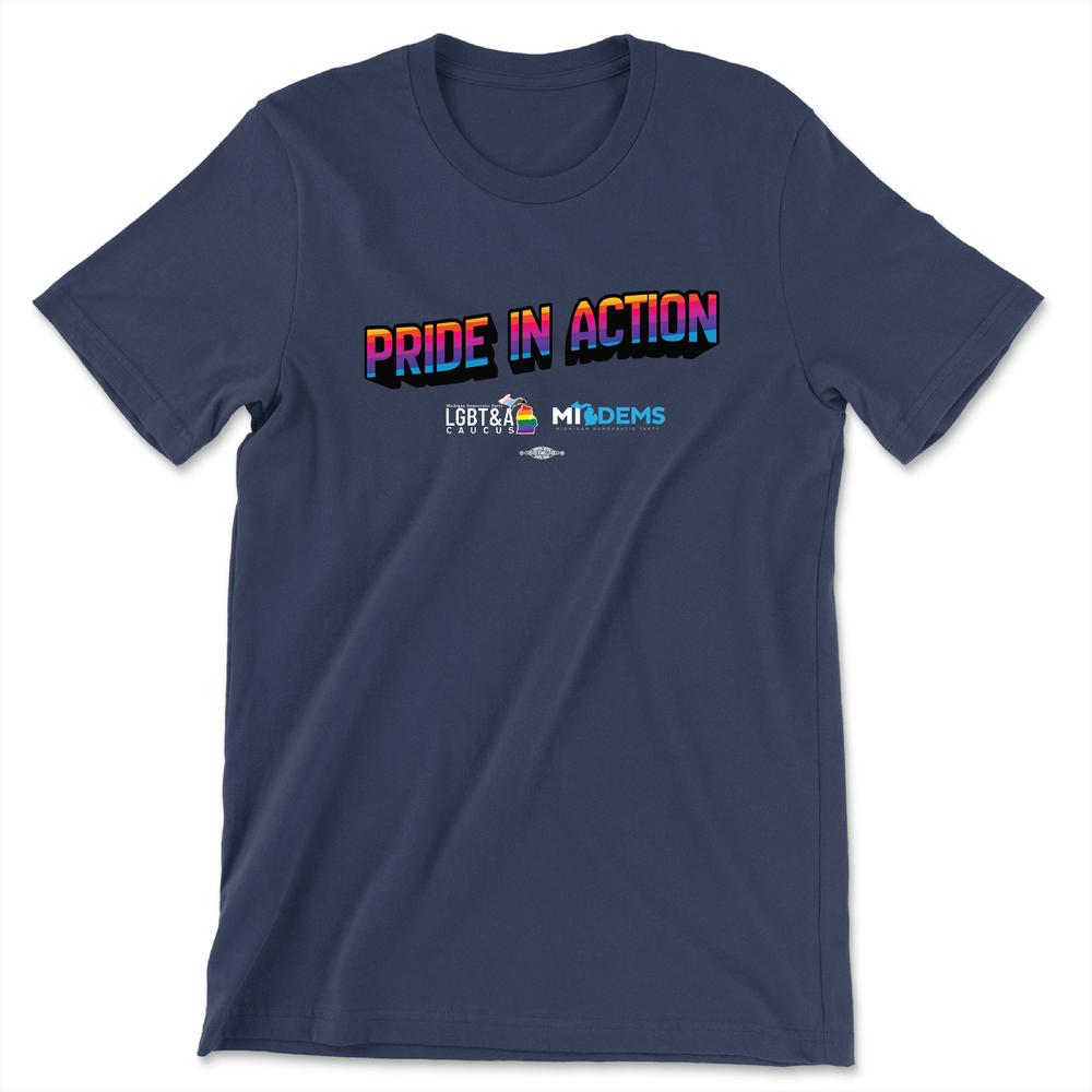 Pride In Action (Unisex Navy Tee)