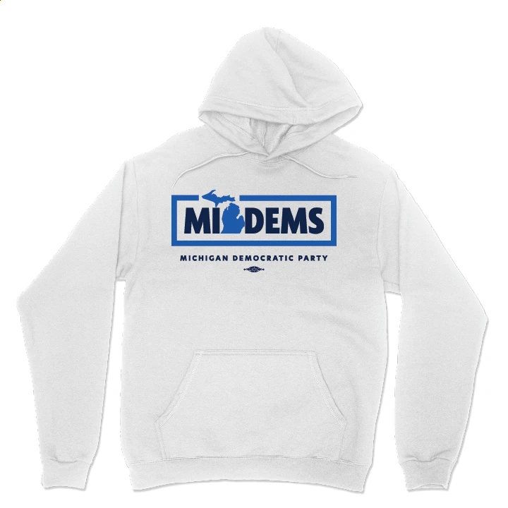 MI Dems (Pullover Hoodie) Available in White and Navy