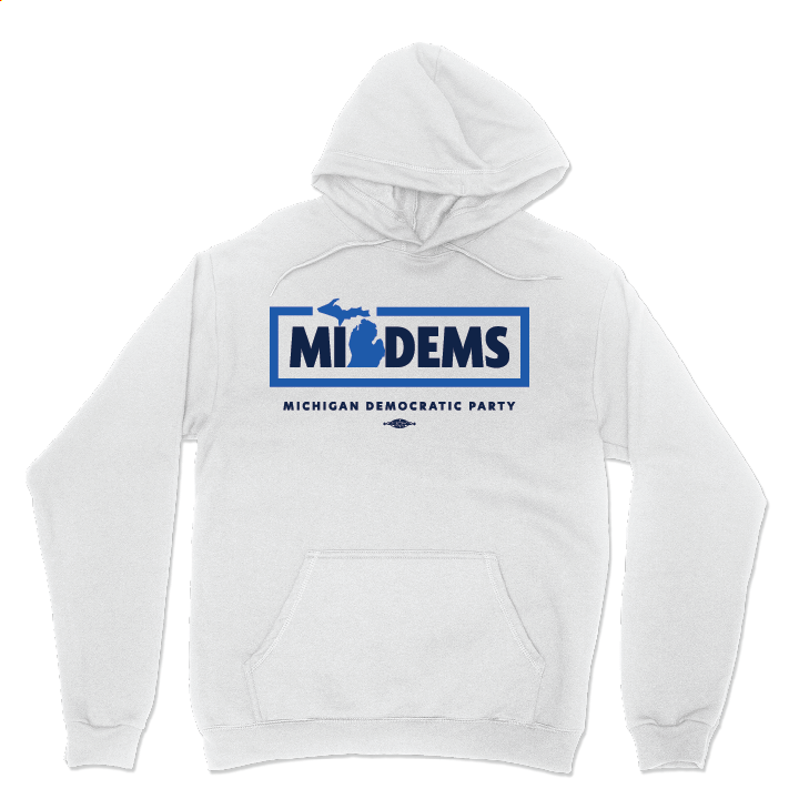 MI Dems (Pullover Hoodie) Available in White and Navy