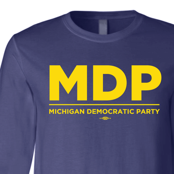 MDP Official Logo (Maize on Navy Long-Sleeve Tee)