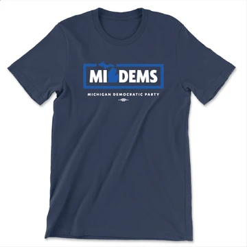MI Dems (Unisex & Women's Tee) Available in White, Royal Blue, and Navy