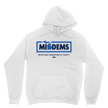 MI Dems (Pullover Hoodie) Available in White and Navy
