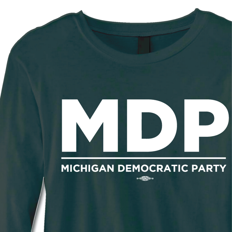 MDP Official Logo (White on Forest Green Longsleeve Tee)