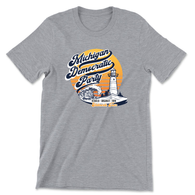 Statewide Tour - Lighthouse (Unisex Athletic Heather Tee)