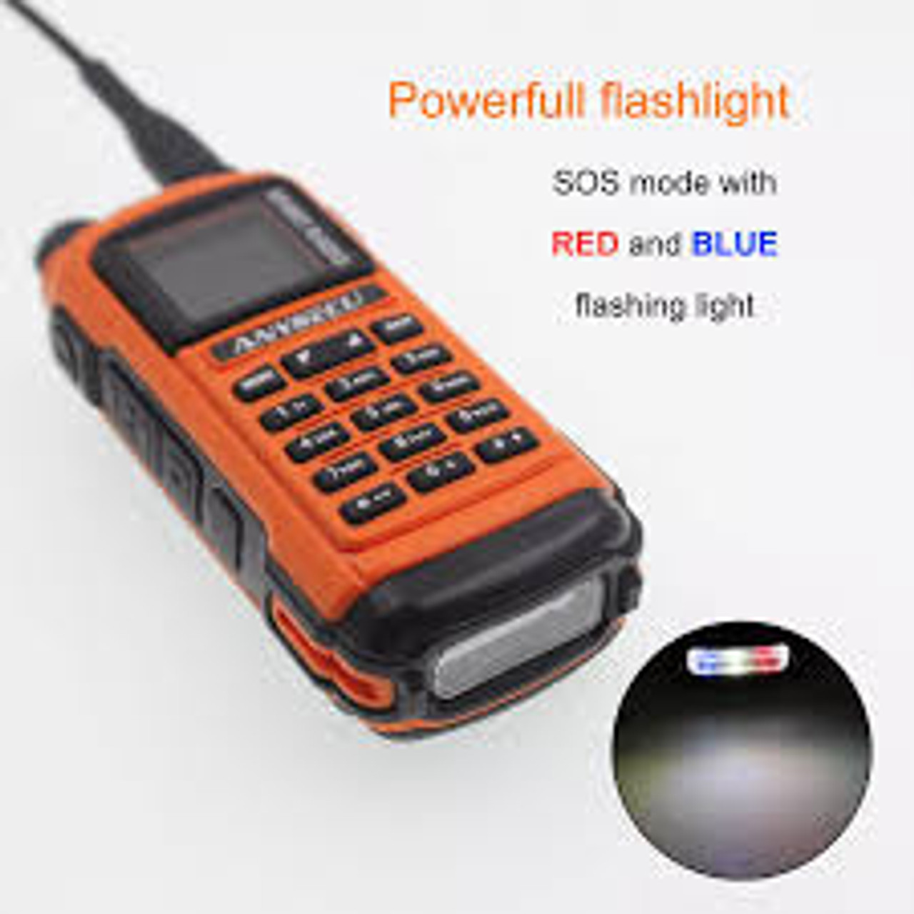 ANYSECU AC-580 (GS-5B Radioddity) VHF/UHF Dual band 5w Dual PTT, Bluetooth,  8800, USB charging, S-Meter,