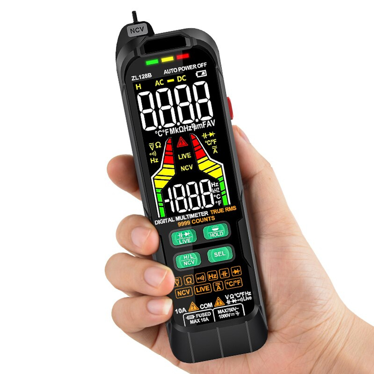 Digital Profesional Multimeter 9999 T-RMS LCD Multimetre