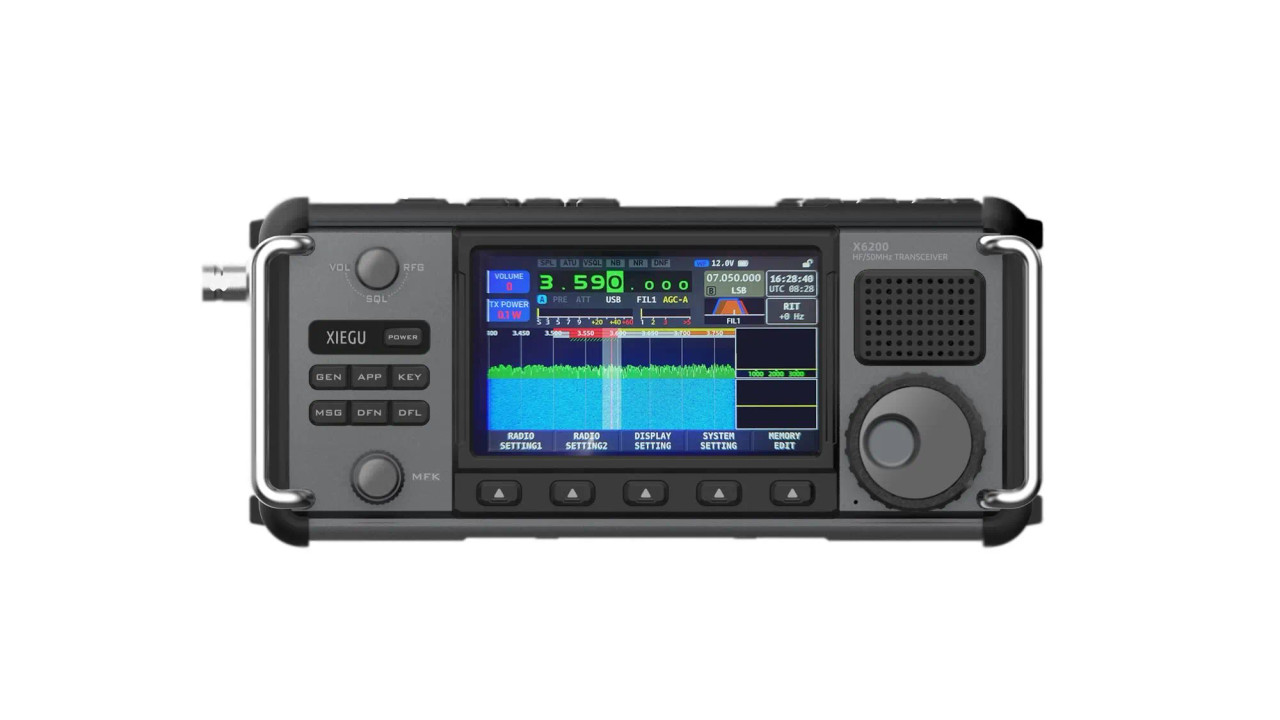 XIEGU X6200 Transceiver SDR HF ham radio + 50MHz + FT8 + RX
