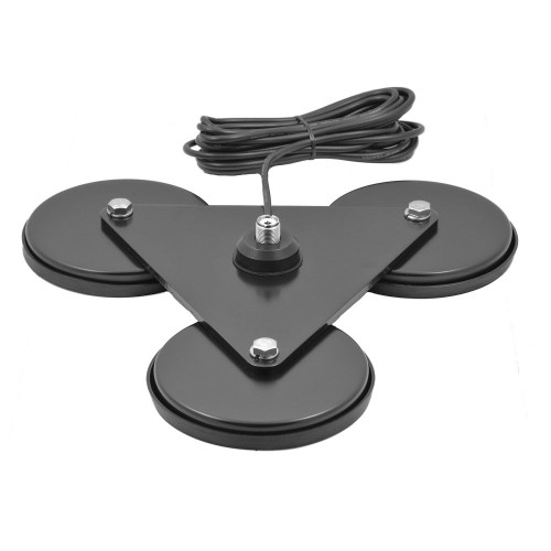 Tri-Magnet Antenna Magnetic SO239 Mount with 5M Coaxial Cable Mobile Radio Antenna, with 70lbs of pool force! Great for any large big heavy mobile antenna installations.