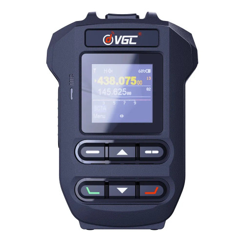The VGC BHM-88 is a remote Bluetooth® speaker microphone designed for wireless operation with VGC N-Series radios, selected Icom radios and Yaesu FTX-1. It adds a bright 1.44-inch LCD display, USB-C charging, and a removable belt clip so you can keep it secure and close at hand.