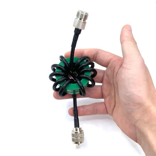 Dual Iron Magnetic Core RF HF Choke Balun rated to 200w CW and 400w pep on SSB mode