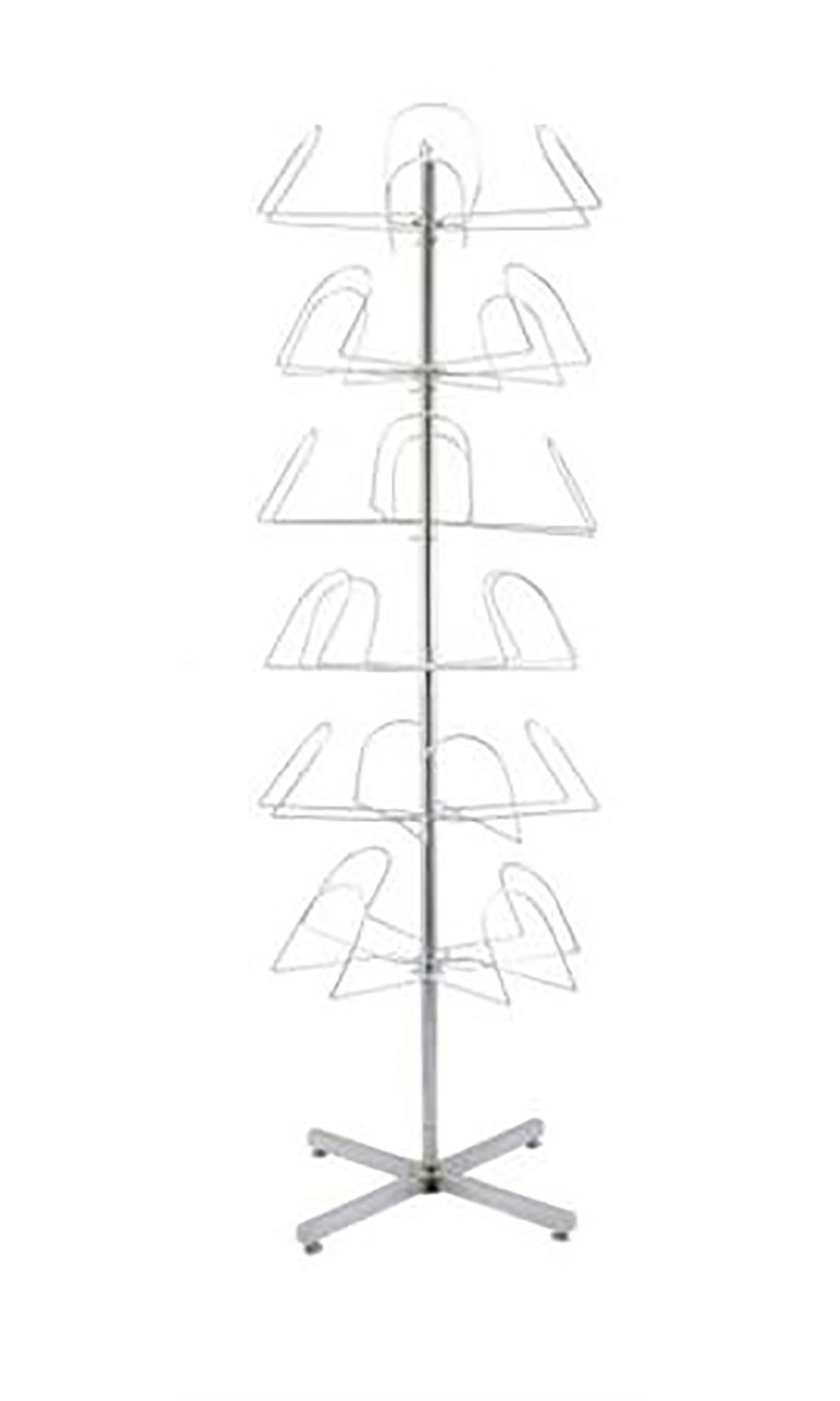 6-Tier Rotating Standing Hat Rack