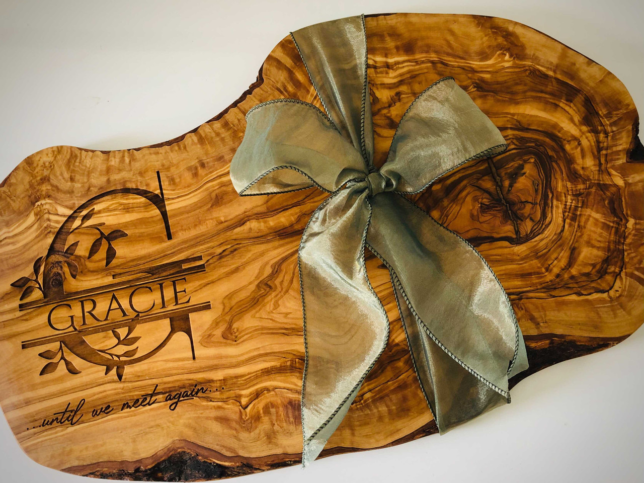 Wood Cutting Board Gift for Her, Round Corner Charcuterie Board