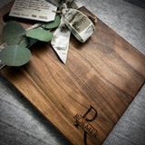 Engraved walnut board