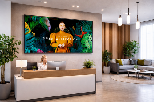 Samsung Qm75C Qmc Series 75" Class (74.5" Viewable) Led-Backlit Lcd Display 4K For Digital Signage - Office Setting