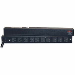 APC AP9560 Basic Rack 2.88kVA PDU 10 x NEMA 5-20R 2.88kVA 1U 19" Rack-mountable TAA Compliance